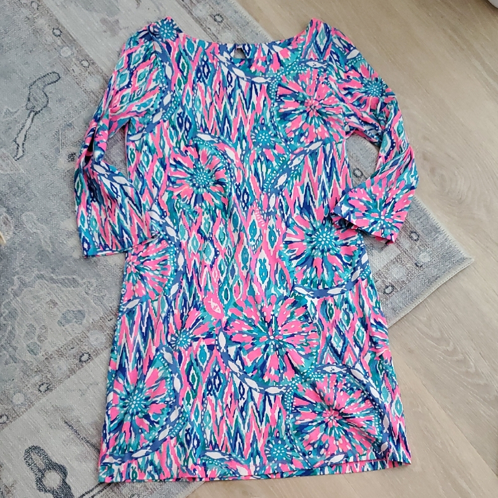 Lilly Pulitzer Women's 3/4 Sleeve Bay Dress SzM